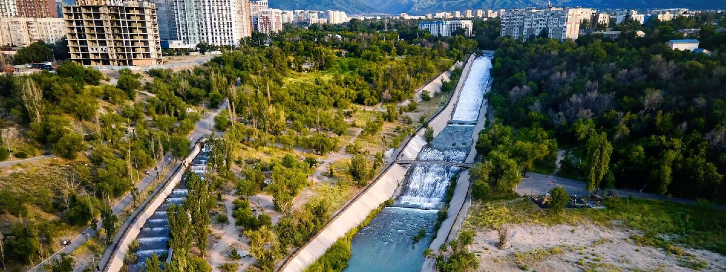 Aerial  view, Almaty, Kazakhstan